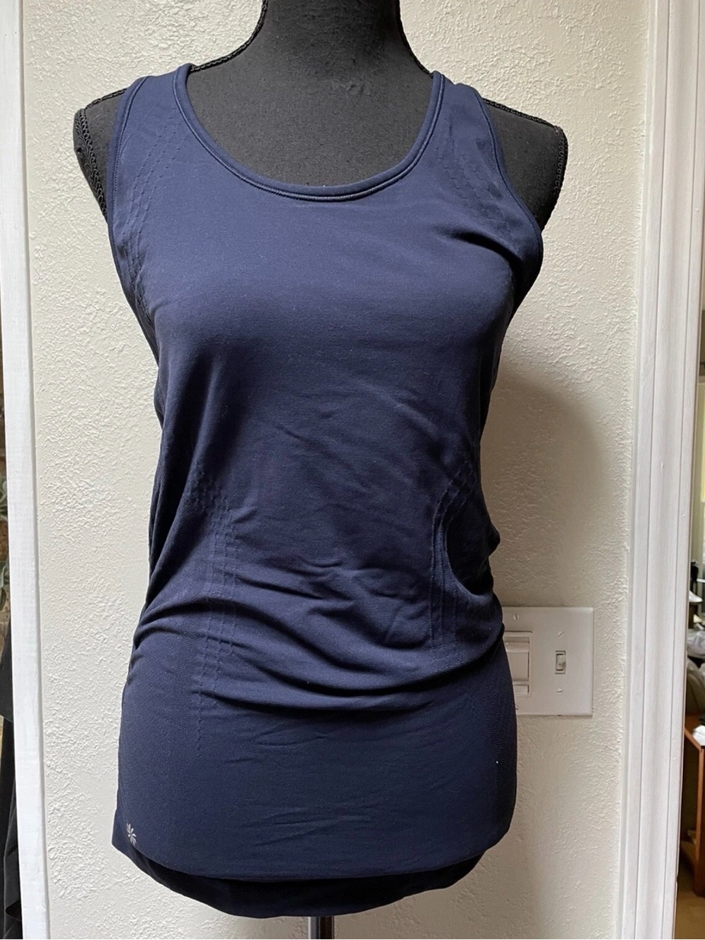 Athleta Navy Racerback Tank Top